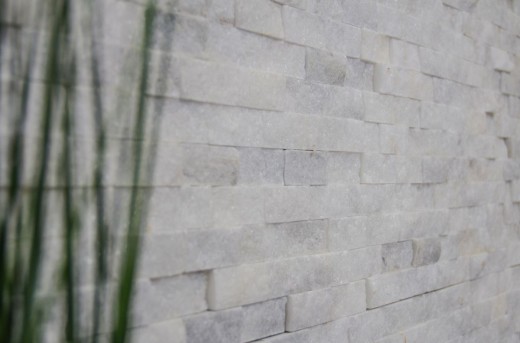 Splitface Marbre Mosaïque Mur de pierre Pierre naturelle blanche Brick Mur composé Ibiza Sugar 3D optique Carrelage cuisine - MOS45-0204