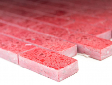 Motif main Mosaïque Carrelage Quartz Composite Pierre artificielle Brick Artificial rouge MOS46-ASMB4_m