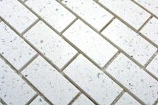 Carreaux de mosaïque Quartz Composite Pierre artificielle Brick Artifical blanc MOS46-0104
