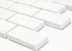 Carreaux de mosaïque Quartz Composite Pierre artificielle Brick Artifical blanc MOS46-0104