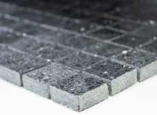 Carreaux de mosaïque Quartz Composite Pierre artificielle Artificial noir MOS46-ASM22