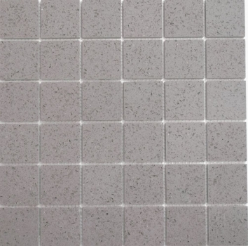 Carreaux de mosaïque Quartz Composite Pierre artificielle grise Artificial MOS46-ASM43