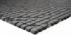 Mosaïque ECO GLAS Enamel gris-brun mat MOS140-05G_f | 10 Tapis de mosaïque