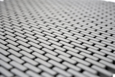 Mosaïque de verre Revêtement mural durable Carreau recyclé Brick Enamel gris-brun mat MOS140-B25G
