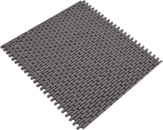 Mosaïque de verre Revêtement mural durable Carreau recyclé Brick Enamel gris-brun mat MOS140-B25G