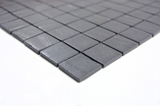 Échantillon manuel de carreau de mosaïque ECO Recycling GLAS ECO noir anthracite MOS360-03_m