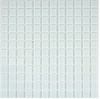 Carreau de mosaïque Mosaïque de verre blanc Mosaïque de piscine MOS63-0102