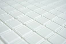 Carreau de mosaïque Mosaïque de verre blanc Mosaïque de piscine MOS63-0102