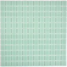 Motif manuel Carreau de mosaïque de verre translucide Crystal vert clair BAD WC cuisine MUR MOS63-0107_m