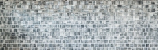 Mosaïque Carreau de verre Mosaïque de verre laiteux Structure noir clair mat givré MOS68-CF41