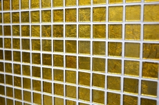 Mosaïque de verre or Carreau de mosaïque structure Carrelage cuisine Paroi de douche MOS120-0742