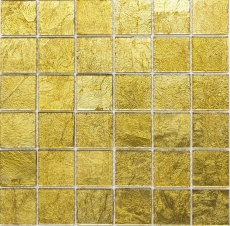Mosaïque de verre or Carreau de mosaïque Structure Miroir de carrelage Cuisine Paroi de douche MOS120-0746