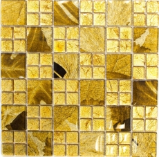 Mosaïque de verre or Carreau de mosaïque Desert Carrelage de cuisine Paroi de douche MOS88-8DSG
