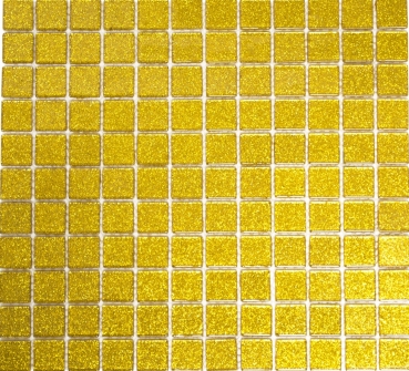 Motif manuel Carreau de mosaïque de verre translucide Crystal or martelé MOS60-0707_m