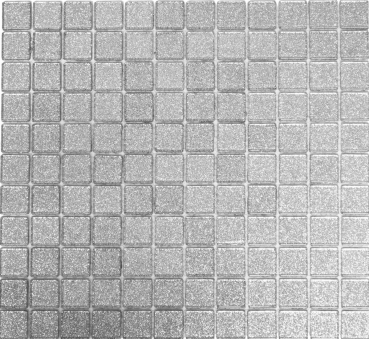 Motif main Carreau de mosaïque translucide en verre Crystal argent martelé MOS60-0207_m