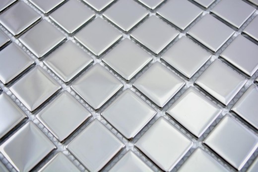Carreau de mosaïque Mosaïque de verre electroplated argent BAD WC cuisine MUR MOS60-0206