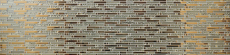 Motif à main Carreau de mosaïque composite translucide Mosaïque de verre Crystal EP or verre MOS86-0107_m