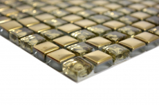 Mosaïque de verre or Carreau de mosaïque electroplated verre BAD WC cuisine MUR carrelage cuisine mur douche MOS92-0707