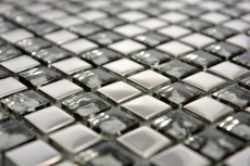 Motif à main Carreau de mosaïque translucide en verre Crystal EP argent verre BAD WC cuisine MUR MOS92-0218_m