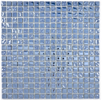 Motif main Carreau de mosaïque Translucide platine Mosaïque de verre Crystal EP Platine Verre BAD WC Cuisine MUR MOS92-0327_m