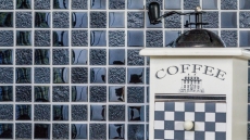 Lüster Luxe Deluxe Carreaux de mosaïque de verre Crystal graphite noir MOS88-8LU89
