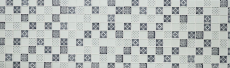 Mosaïque rétro vintage blanc translucide Mosaïque de verre aspect cristal blanc MOS78B-0103_f | 10 tapis de mosaïque
