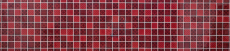 Retro Vintage Carreau de mosaïque Fond de cuisine Translucide rouge Mosaïque de verre Crystal optique rouge MOS78B-0902_f | 10 Tapis de mosaïque