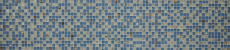 Motif manuel Carreau de mosaïque Translucide bleu Mosaïque de verre Crystal Coquille bleue MOS82B-0104_m