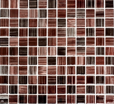 Échantillon manuel Carreau de mosaïque translucide marron clair Mosaïque de verre Crystal marron clair MOS64-1309_m