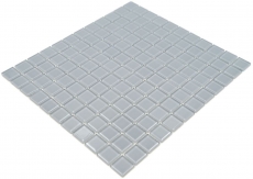 Carreau de mosaïque Mosaïque de verre gris clair Mosaïque de piscine MOS60-0204