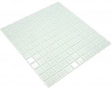 Carreau de mosaïque blanc avec nuance de vert Mosaïque de verre Mosaïque de piscine MOS60-0102