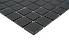 Carreau de mosaïque Mosaïque de verre noir Tapis de mosaïque Mosaïque de piscine MOS60-0304