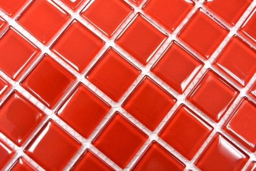 Carreau de mosaïque Mosaïque de verre rouge BAD WC cuisine MUR Tapis de mosaïque MOS60-0904