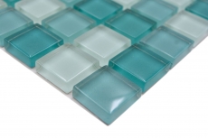Mosaïque de verre Carreaux de mosaïque turquoise vert SALLE DE BAINS WC CUISINE MUR MOS72-0602