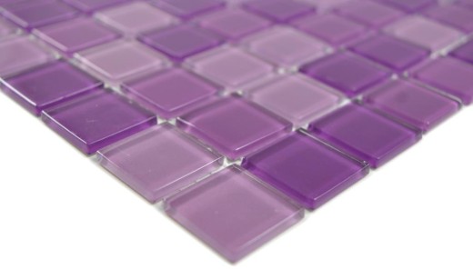 Mosaïque Carreaux Mosaïque de verre violet BAD WC cuisine MUR Plaque de mosaïque MOS62-1104