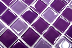 Mosaïque Carreaux Mosaïque de verre violet BAD WC cuisine MUR Plaque de mosaïque MOS62-1104