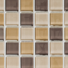 Motif main Carreau de mosaïque Translucide brun Mosaïque de verre Crystal brun SALLE DE BAINS WC CUISINE MUR MOS72-1302_m