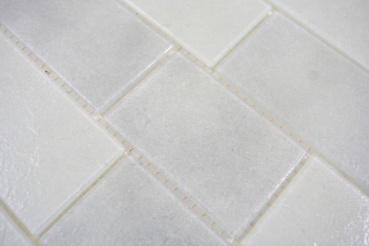 Mosaïque de verre Carreaux de mosaïque vieux blanc gris clair mur composé Bianco SALLE DE BAINS WC CUISINE MUR MOS68-0139L