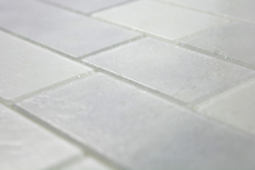 Mosaïque de verre Carreaux de mosaïque vieux blanc gris clair mur composé Bianco SALLE DE BAINS WC CUISINE MUR MOS68-0139L