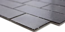 Mosaïque de verre Carreaux de mosaïque anthracite graphite noir composite de mur Nero MOS68-0349L