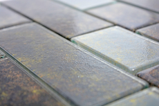 Mosaïque de verre Carreaux de mosaïque gris anthracite rouille composite de mur Rusty MOS68-2569L