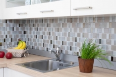 Mosaïque de verre Carrelage cream beige perl combinaison irisée MOS68-0136P