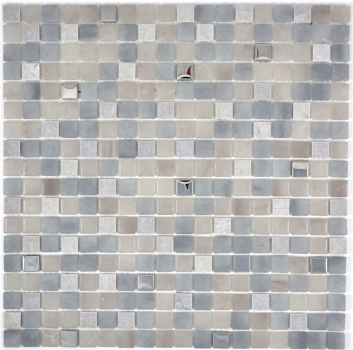 Mosaïque de verre Carreaux de mosaïque pierre cream gris GRIGIO SALLE DE BAIN WC CUISINE MUR MOS91-0204