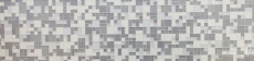 Pierre artificielle Mosaïque de verre Carreaux de mosaïque composite blanc vieux blanc gris clair anthracite Carrelage mural - MOS88-K990