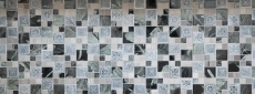 Mosaïque de verre Pierre artificielle Carreaux de mosaïque Résine argent gris anthracite Ornement carrelage mur WC - MOS88-0280