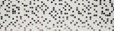 Mosaïque de verre Carreau de mosaïque en acier inoxydable blanc Carrelage de cuisine Carrelage de salle de bain - MOS92-0107