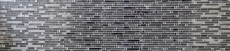Mosaïque de verre bâtonnets Carreaux de mosaïque acier inoxydable blanc cream argent MOS86-0106