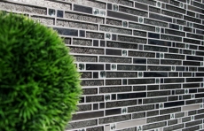 Mosaïque de verre bâtonnets Carreaux de mosaïque acier inoxydable blanc cream argent MOS86-0106