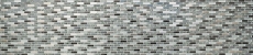 Mosaïque de verre Bâtonnets Carreaux de mosaïque Acier inoxydable paillettes argent gris anthracite noir MOS87-IL017