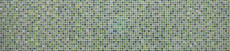 Échantillon manuel Carreau de mosaïque Translucide acier inoxydable vert Mosaïque de verre Crystal acier vert MOS92-0506_m